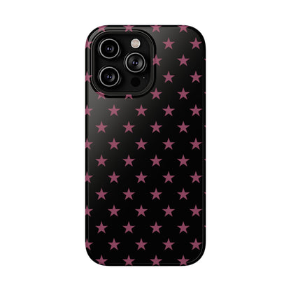 Burgundy Stars MagSafe Tough iPhone Case