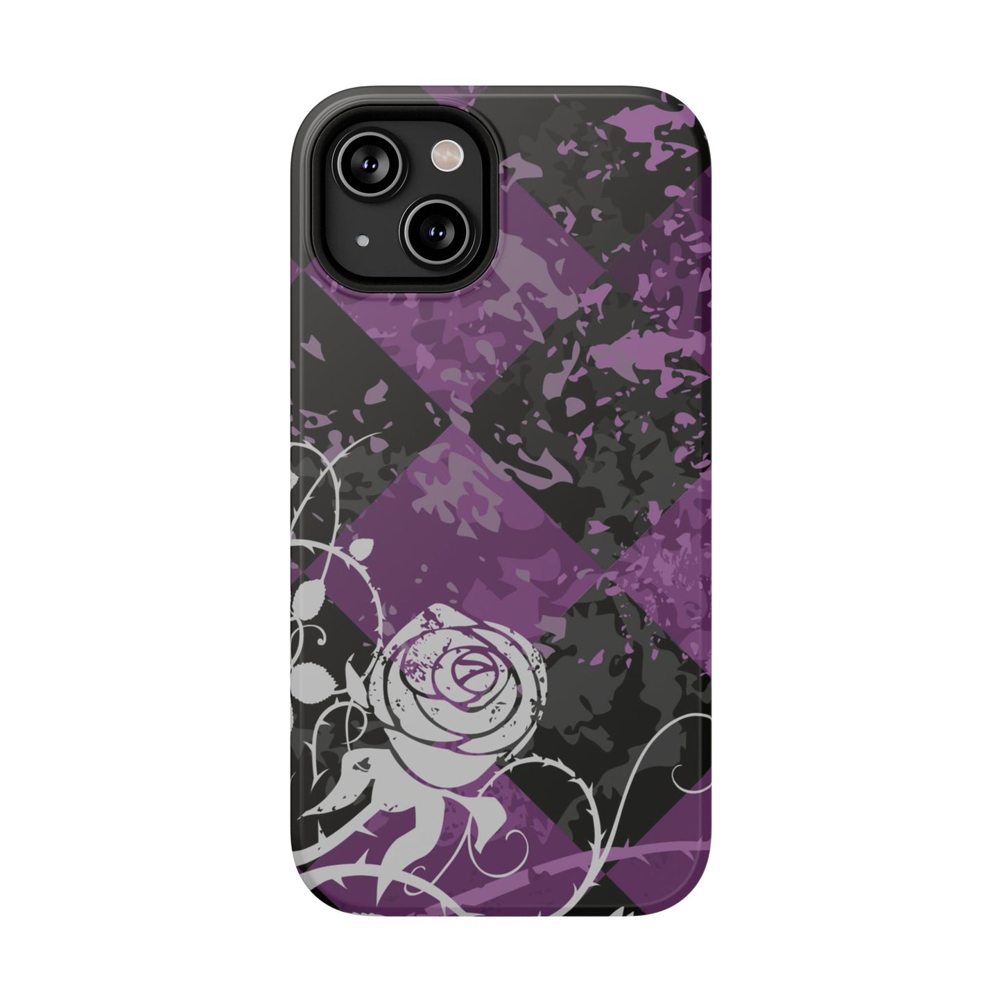 Checkered Rose Tough iPhone Case