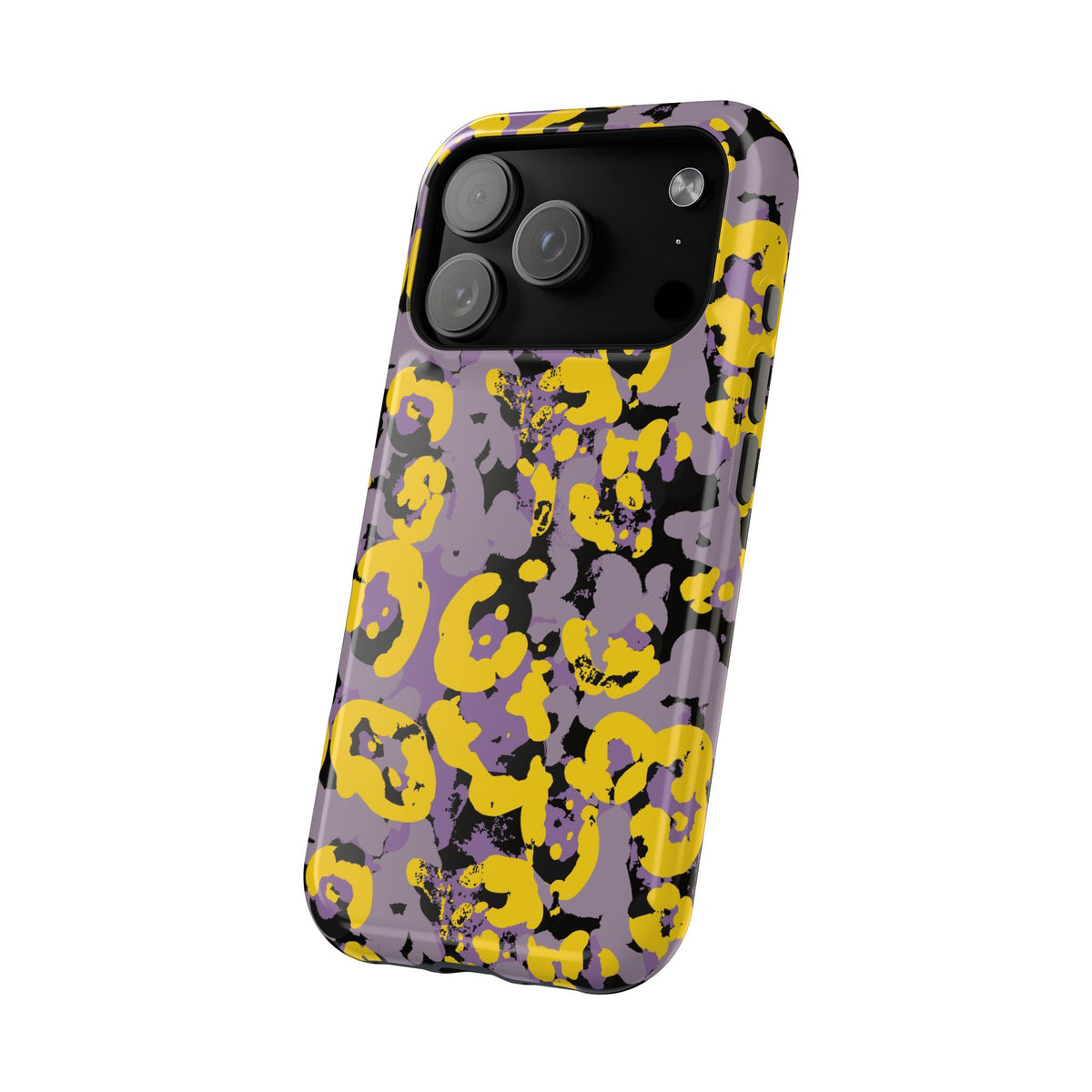 Yellow Leopard MagSafe Tough iPhone Case