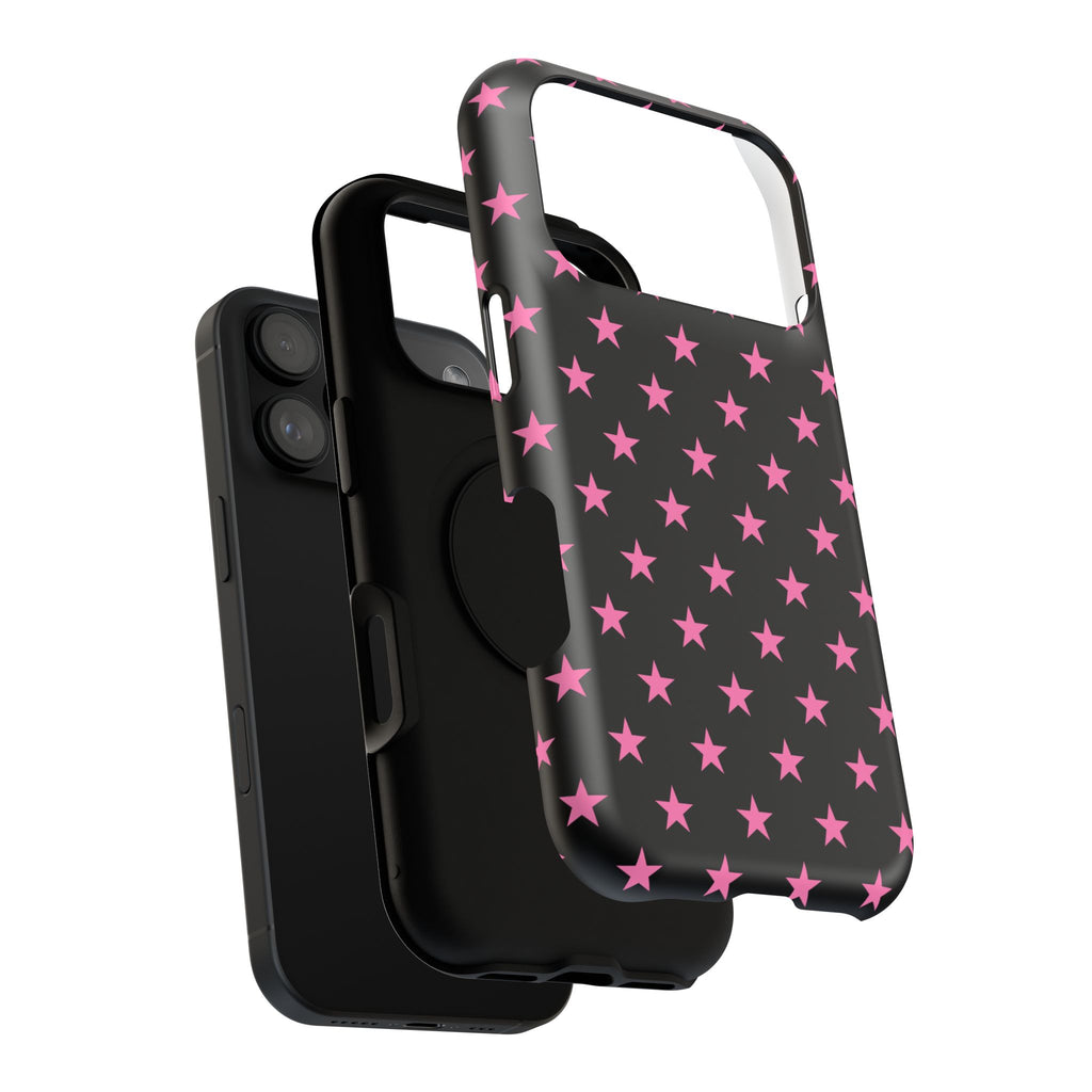 Pink Stars Tough iPhone Case