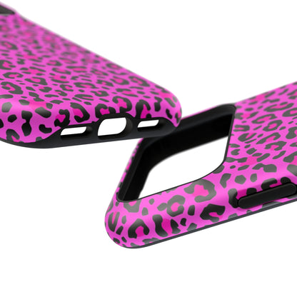 Pink Leopard MagSafe Tough iPhone Case