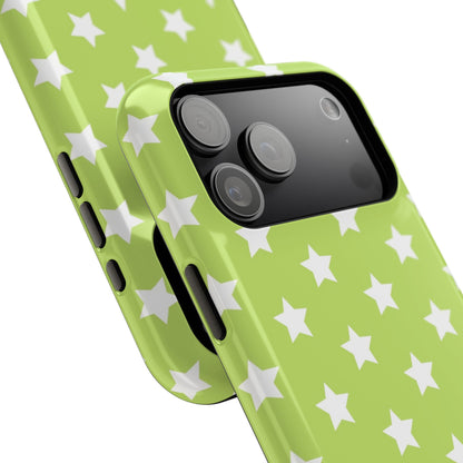 Green Stars MagSafe Tough iPhone Case