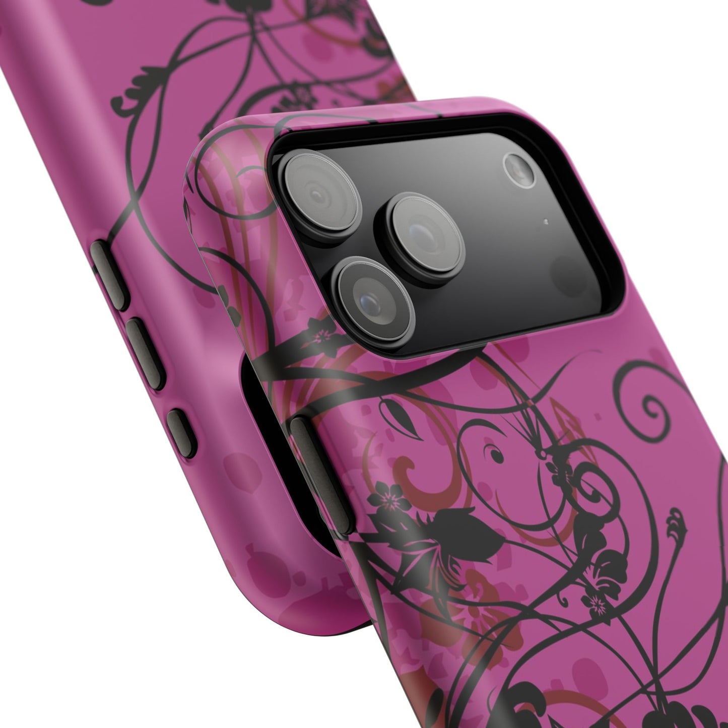 Midnight Petals Tough iPhone Case