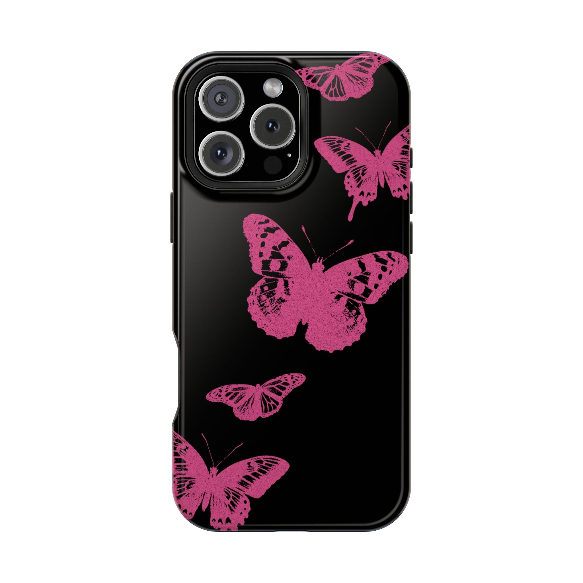 Pink Butterflies Tough iPhone Case