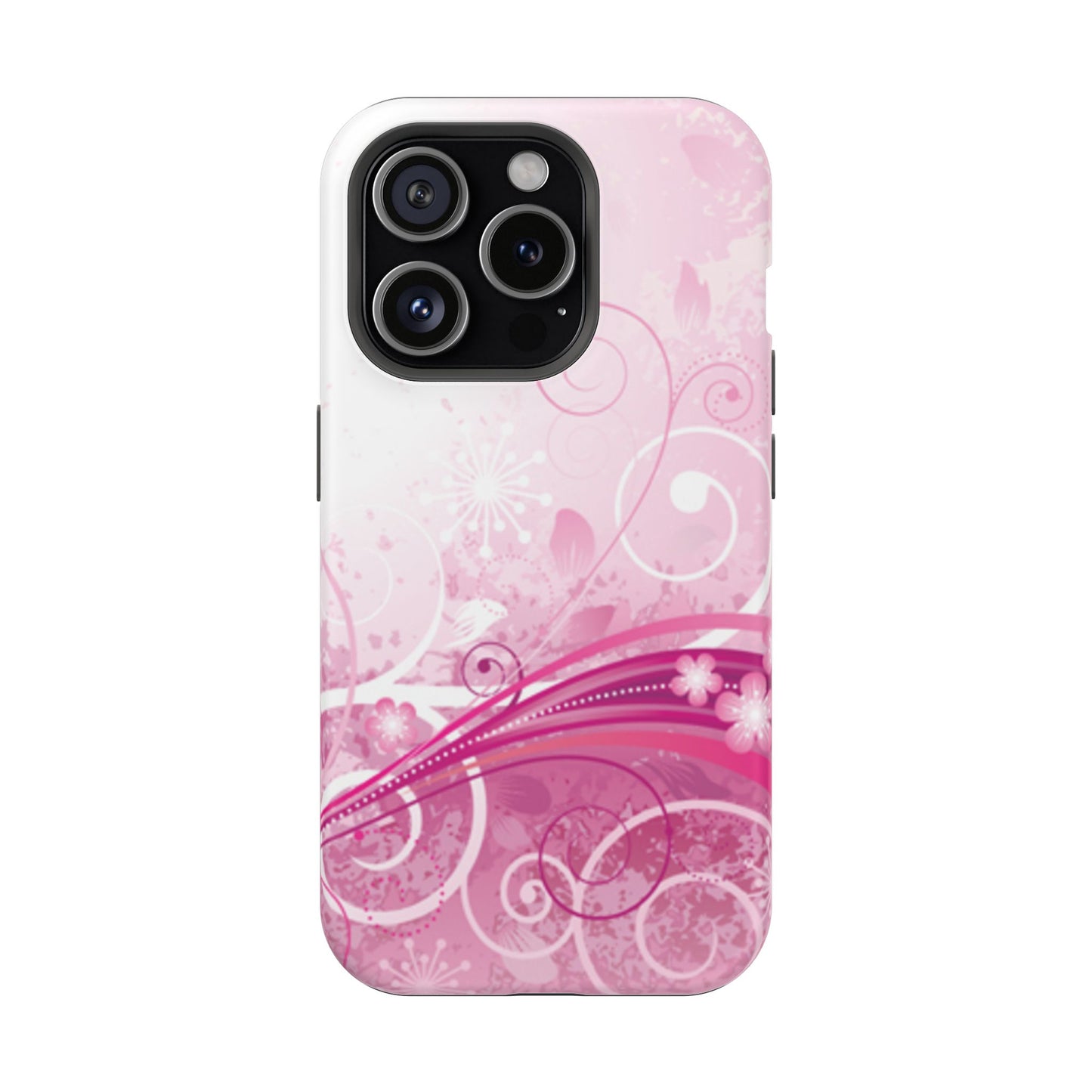 Pink Flowers Tough iPhone Case