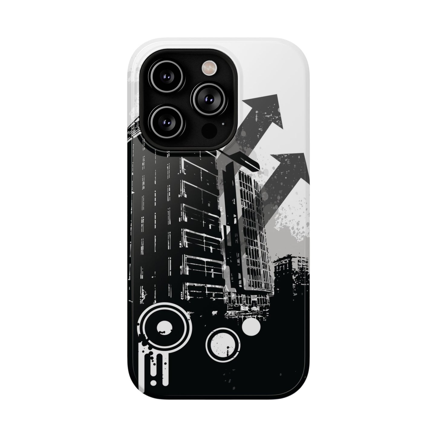 Monochrome City Tough iPhone Case