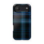 Blue Plaid Tough iPhone Case