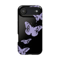 Purple Butterflies Tough iPhone Case