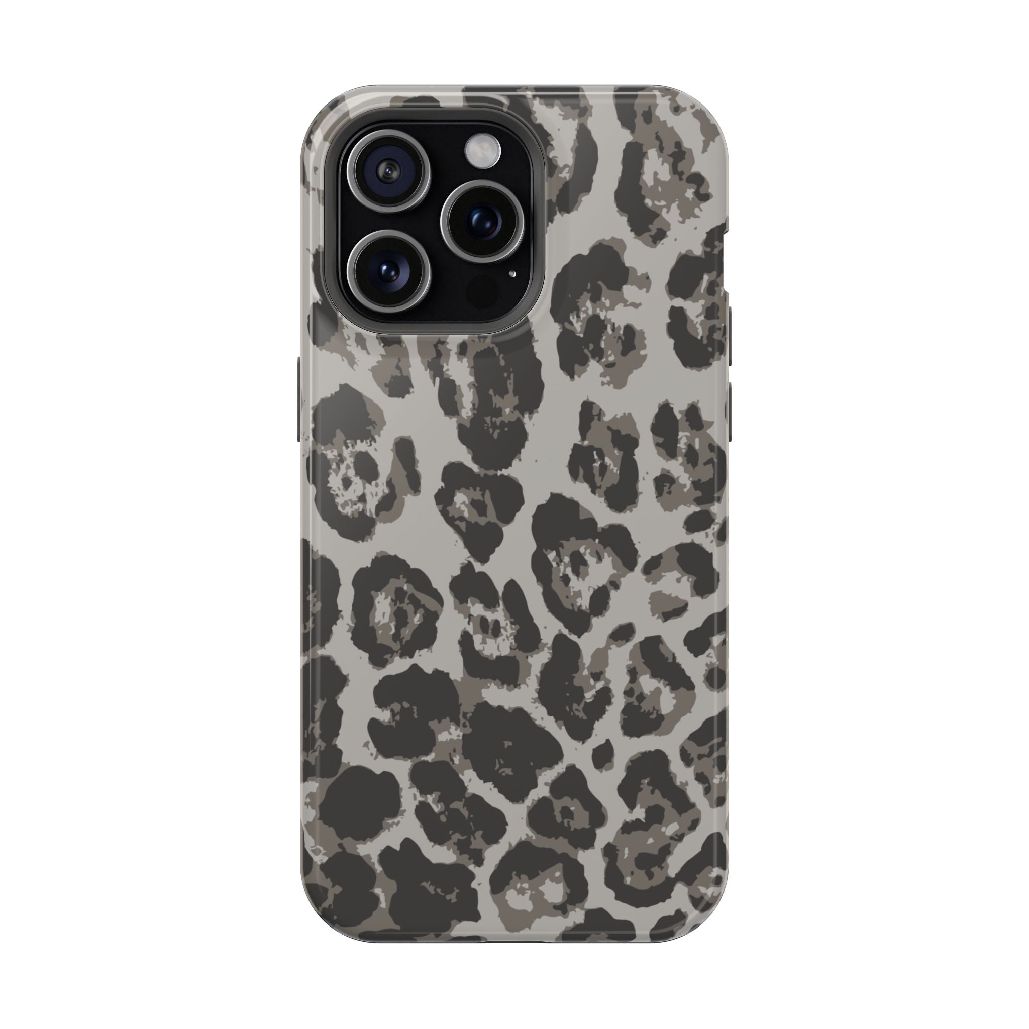 Grey Leopard Tough iPhone Case