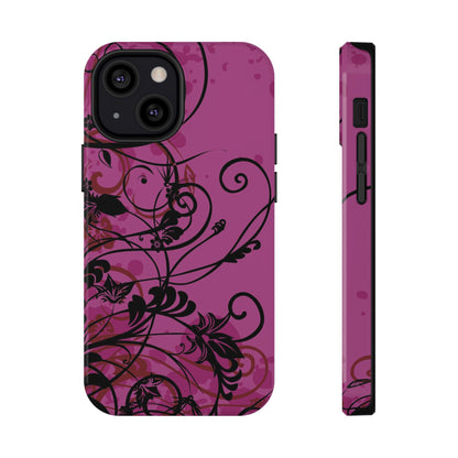 Midnight Petals Tough iPhone Case