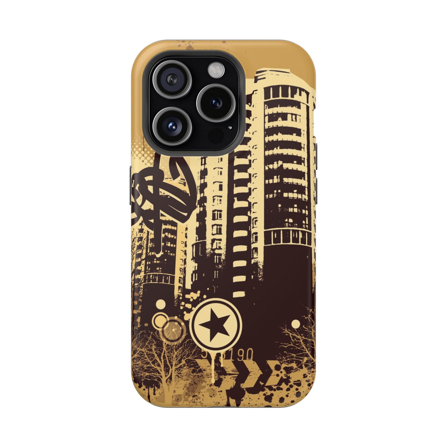 Brown City Tough iPhone Case