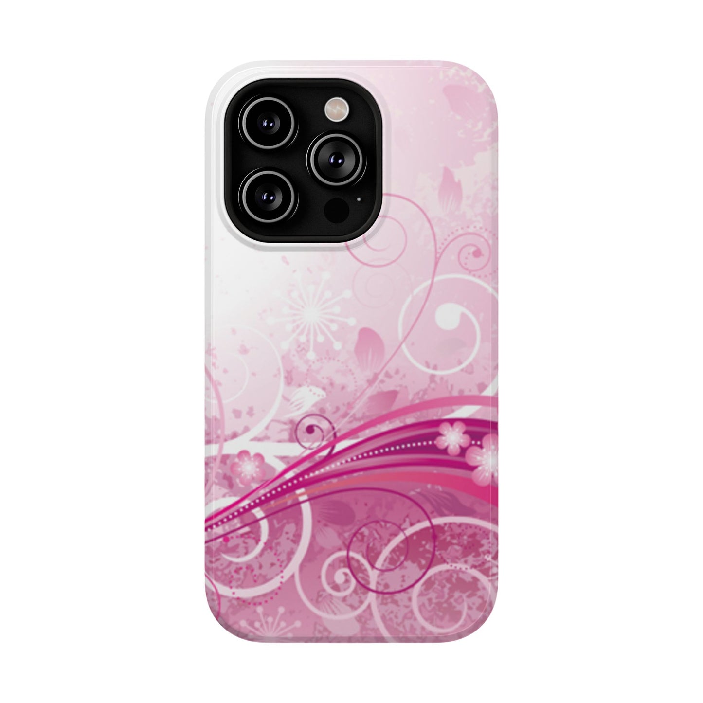 Pink Flowers Tough iPhone Case