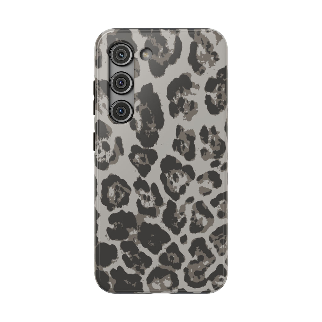 Grey Leopard Tough Samsung Case