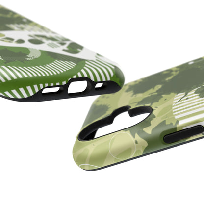 Green Echo Tough iPhone Case