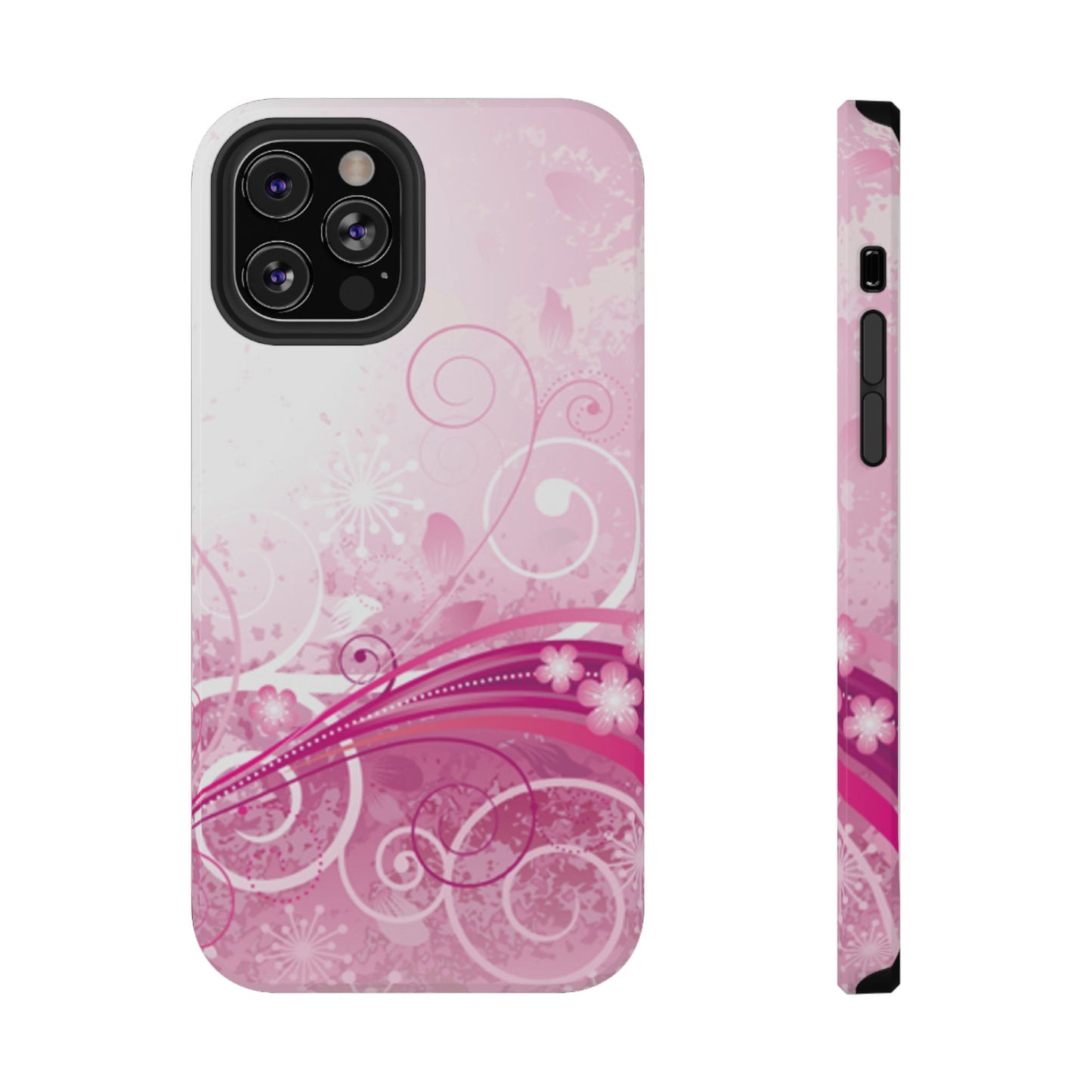 Pink Flowers Tough iPhone Case