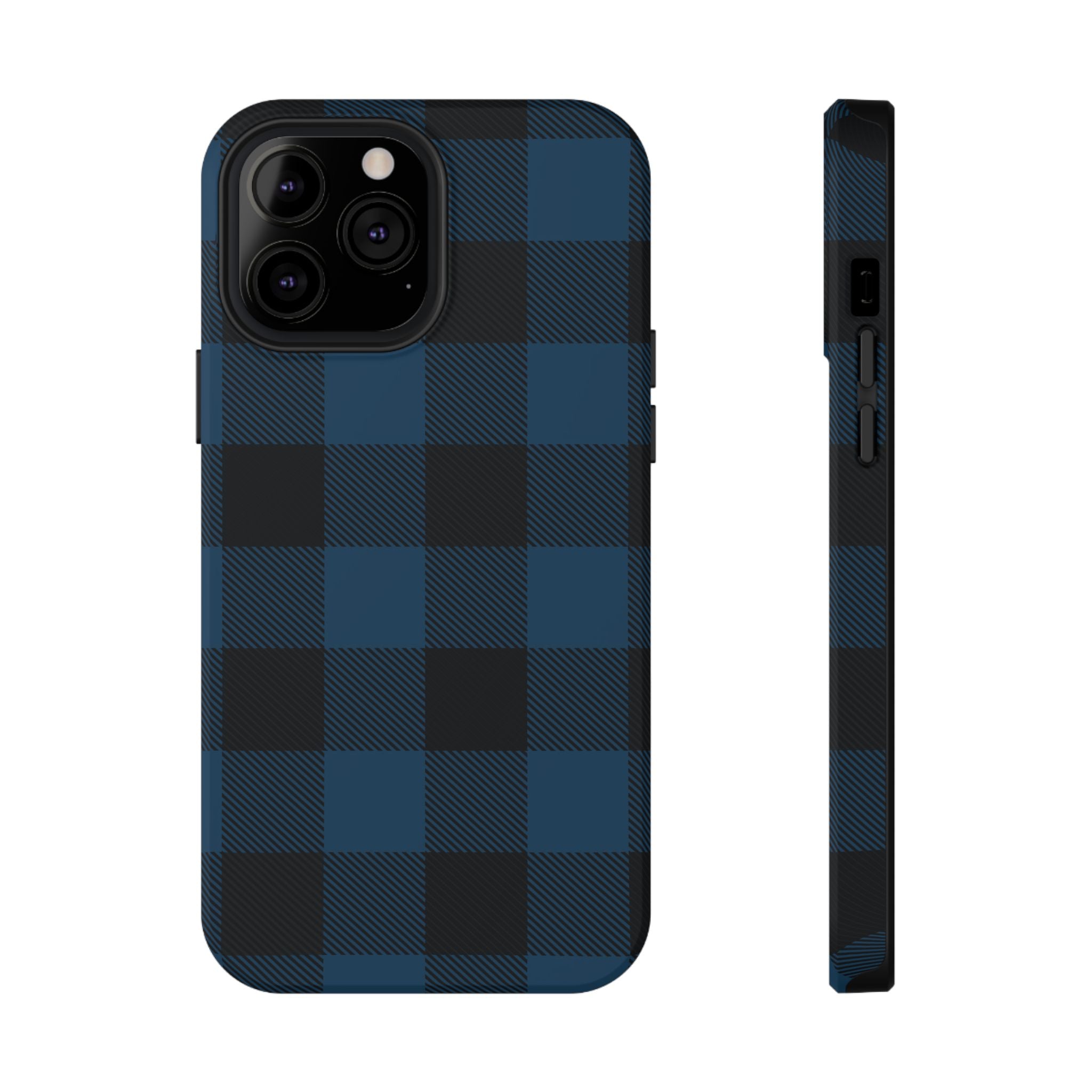 Blue Flannel Tough iPhone Case