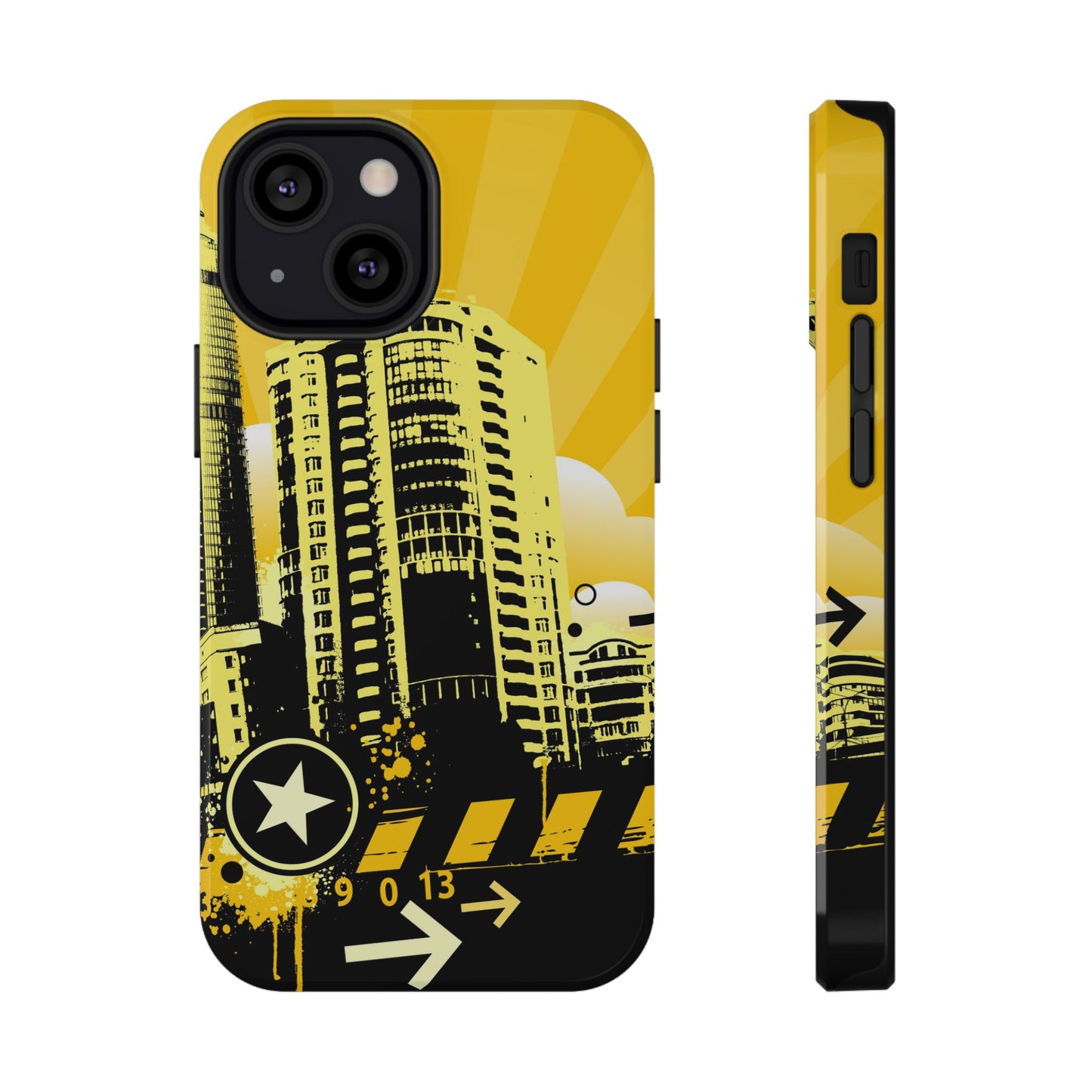 Yellow City Tough iPhone Case