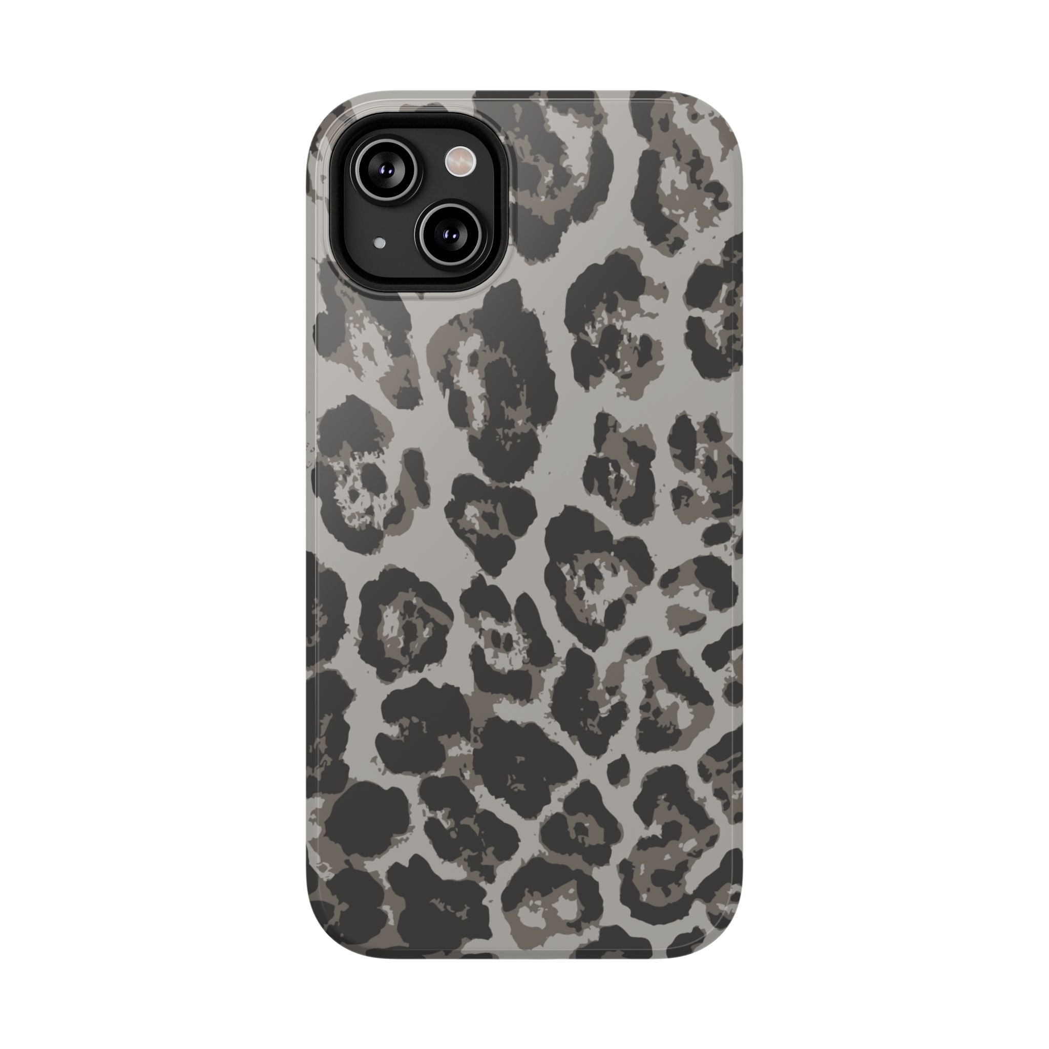 Grey Leopard Tough iPhone Case