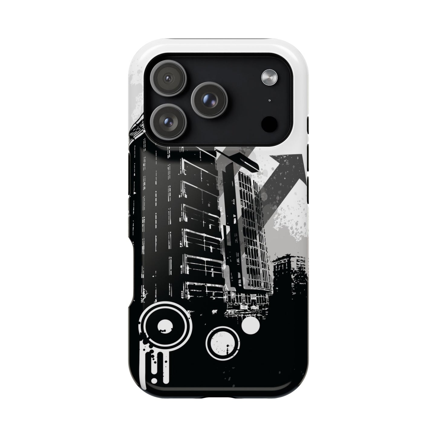Monochrome City Tough iPhone Case