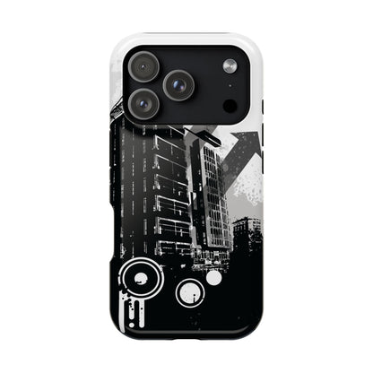 Monochrome City Tough iPhone Case