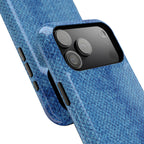 Blue Denim Tough iPhone Case