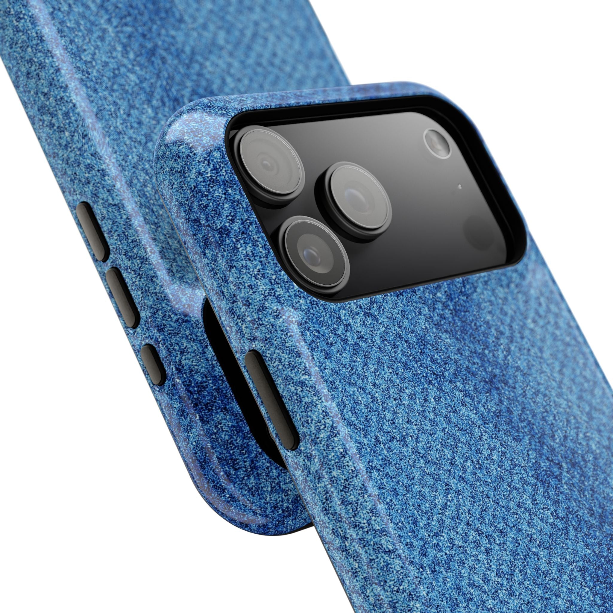 Blue Denim Tough iPhone Case