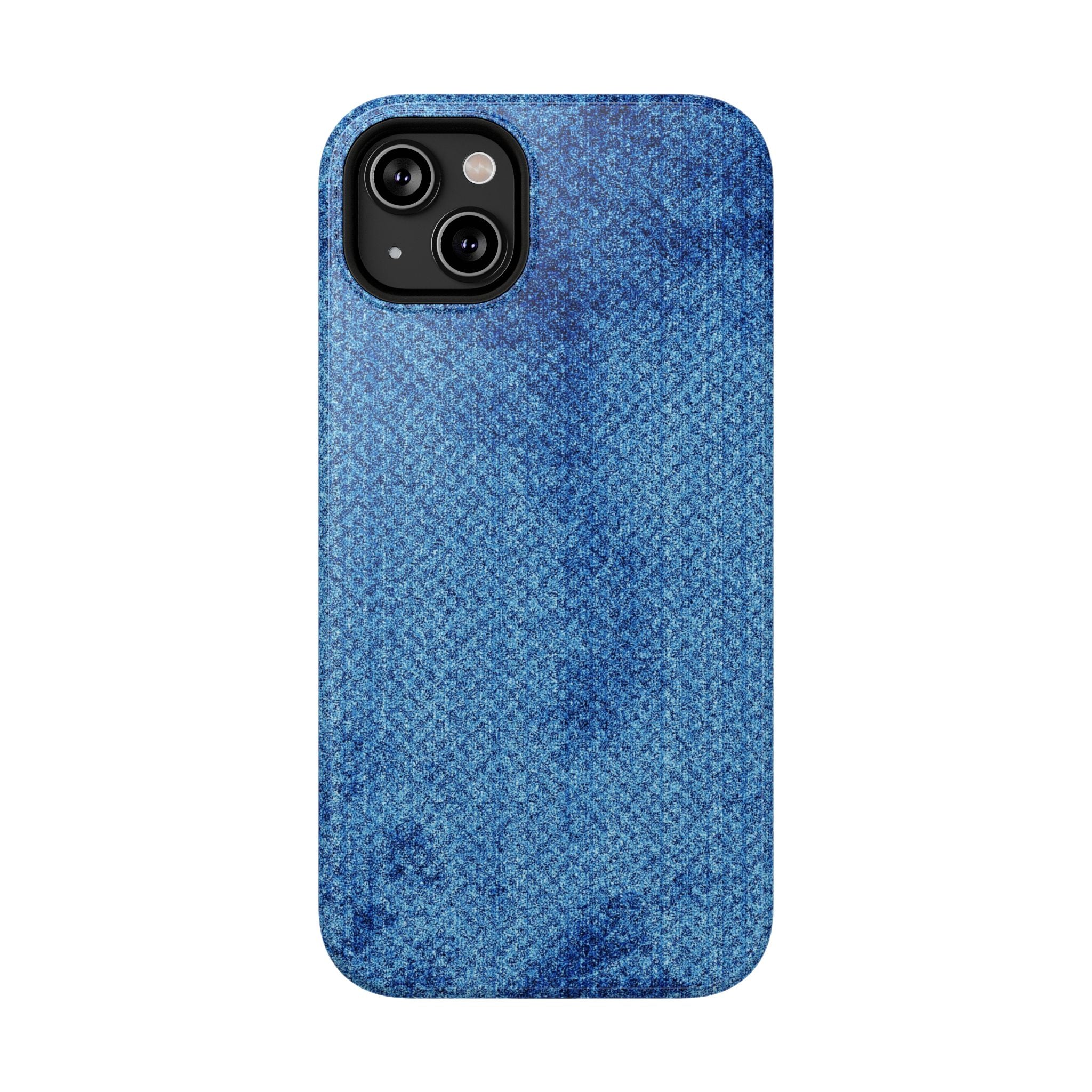 Blue Denim Tough iPhone Case