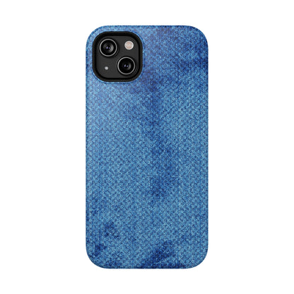 Blue Denim MagSafe Tough iPhone Case