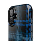 Blue Plaid Tough iPhone Case