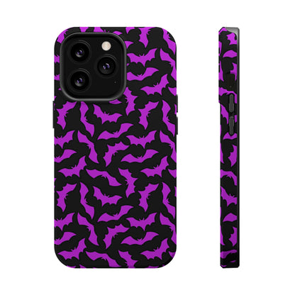 Purple Bats MagSafe Tough iPhone Case