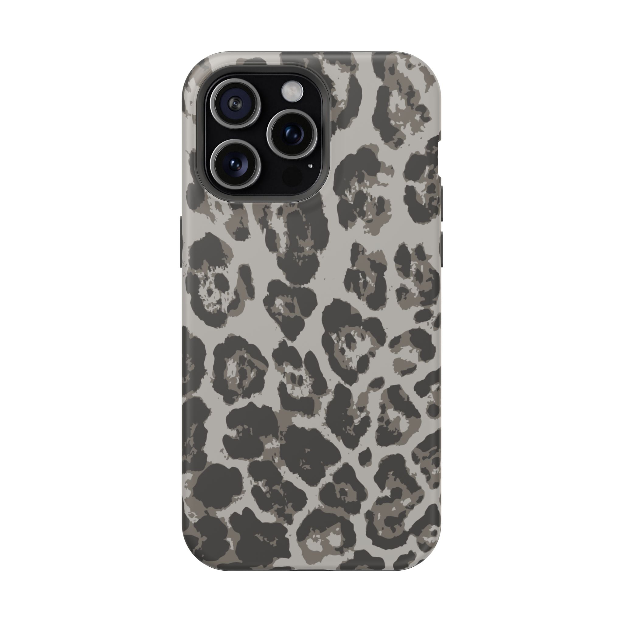 Grey Leopard Tough iPhone Case