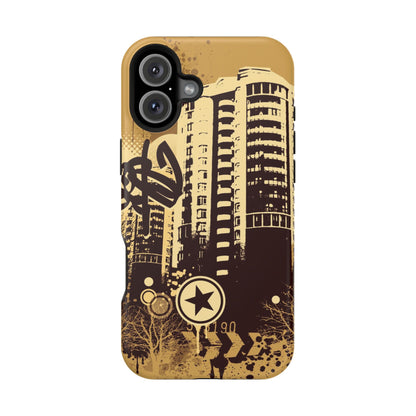 Brown City Tough iPhone Case