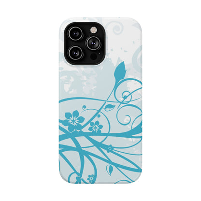 Blue Bloom Tough iPhone Case