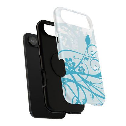 Blue Bloom Tough iPhone Case