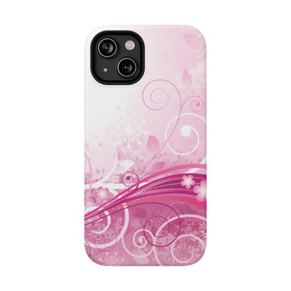 Pink Flowers Tough iPhone Case