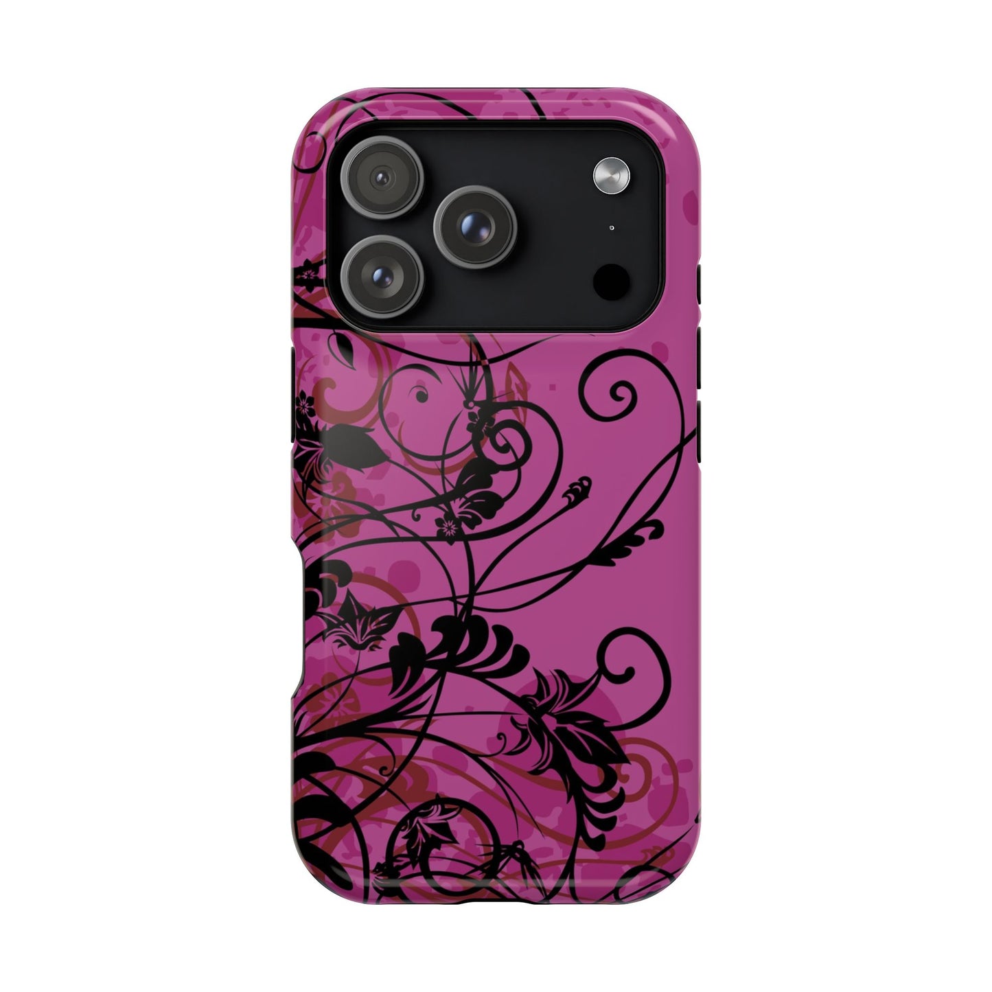 Midnight Petals Tough iPhone Case