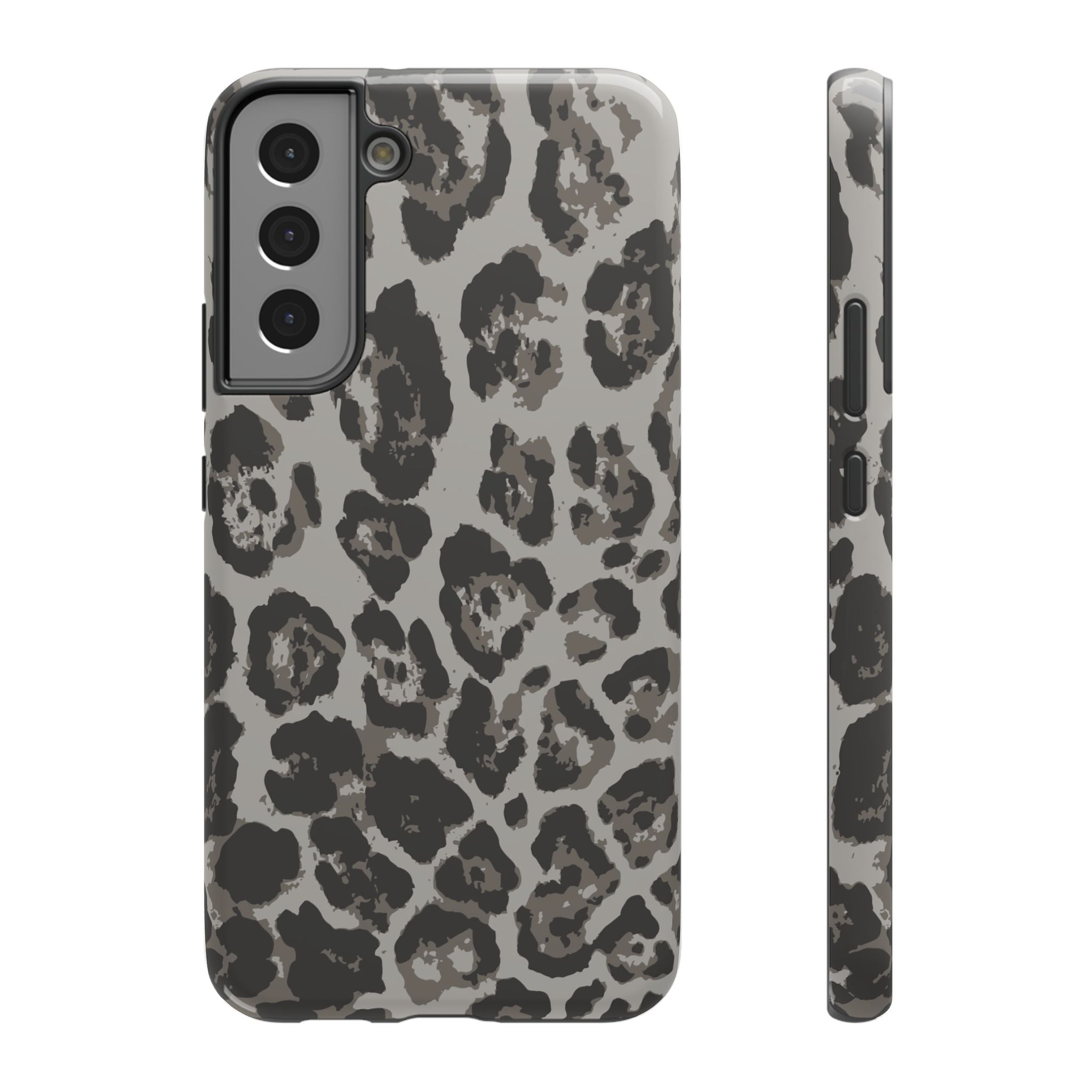 Grey Leopard Tough Samsung Case