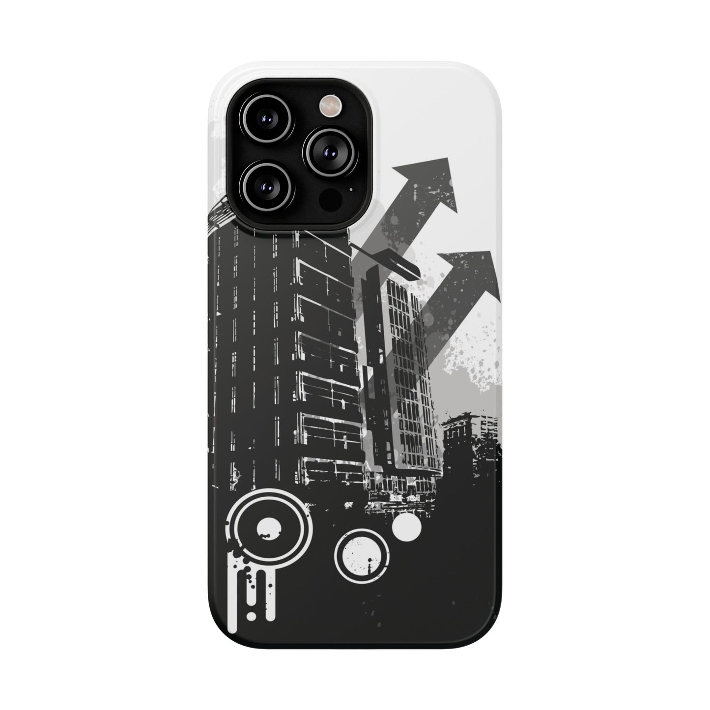 Monochrome City Tough iPhone Case