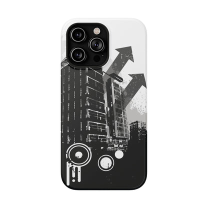 Monochrome City Tough iPhone Case