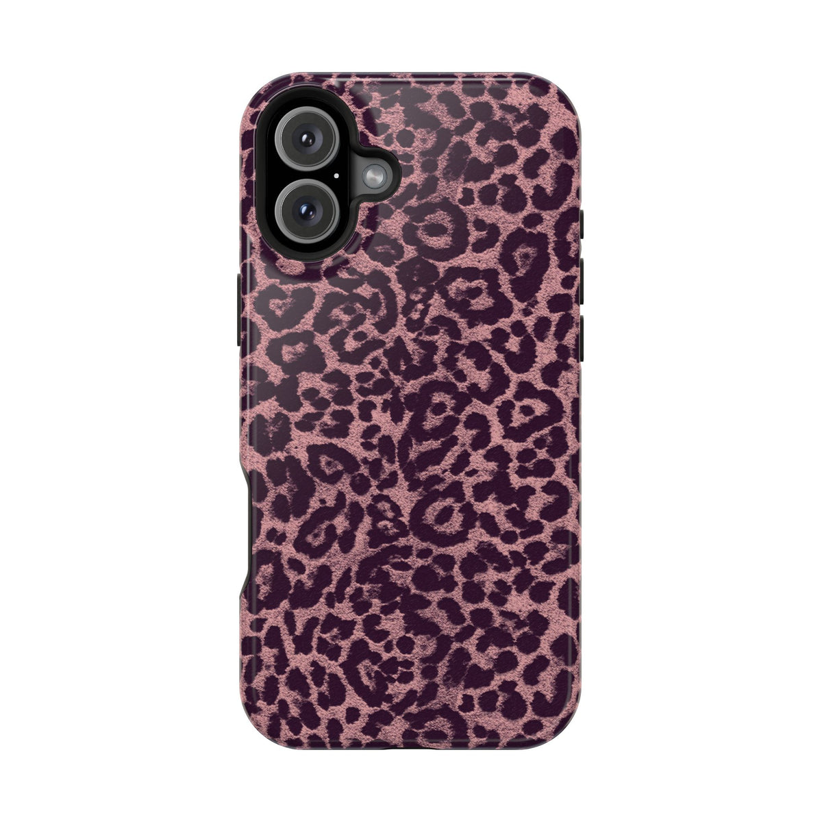 Purple Leopard MagSafe Tough iPhone Case