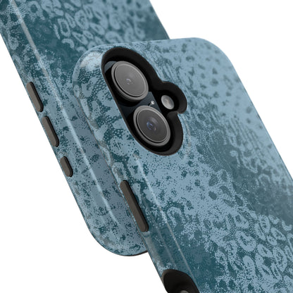 Blue Leopard MagSafe Tough iPhone Case