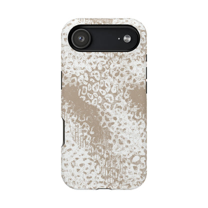 White Leopard MagSafe Tough iPhone Case