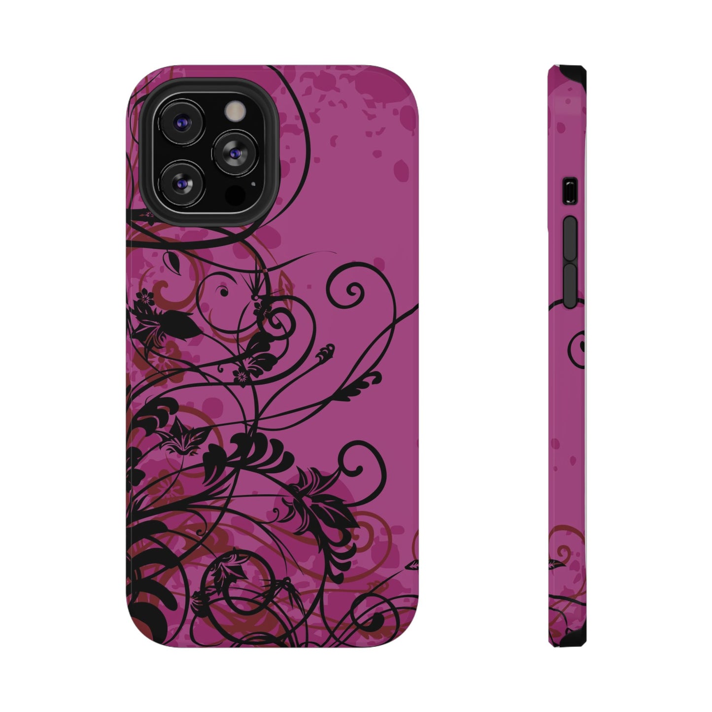 Midnight Petals Tough iPhone Case