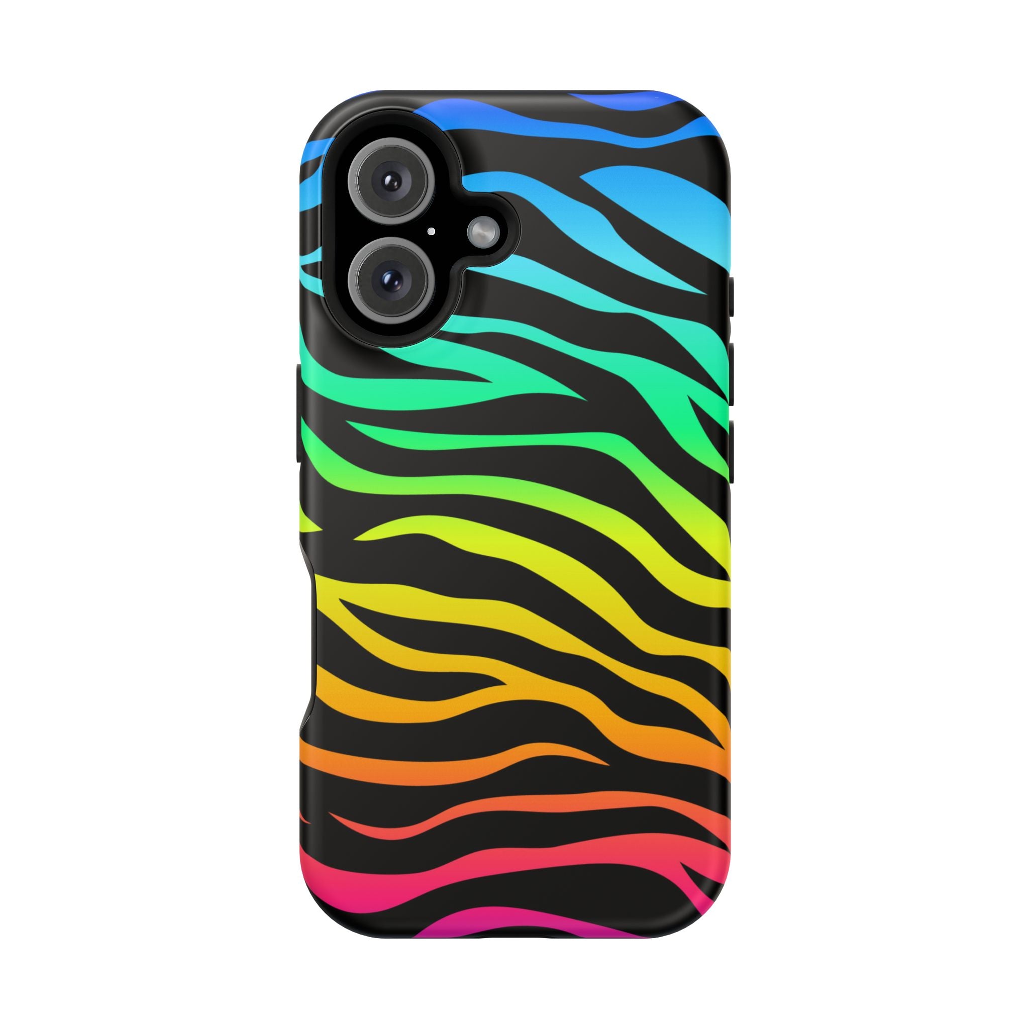 Neon Stripes Tough iPhone Case