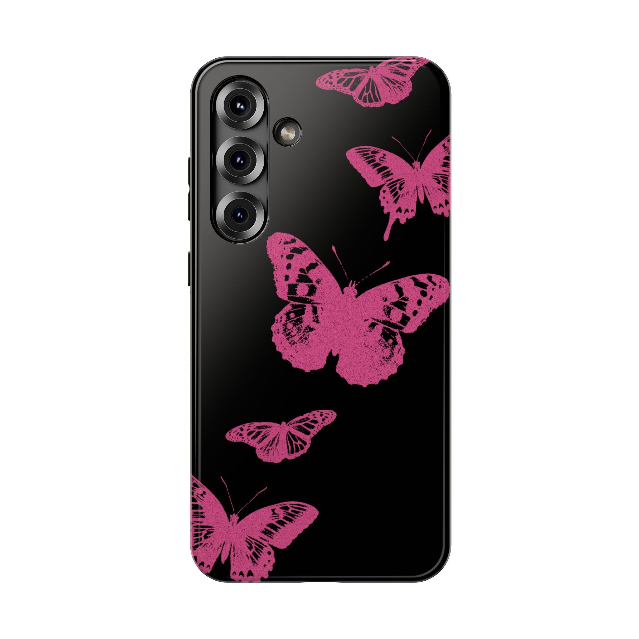 Pink Butterflies Tough Samsung Case