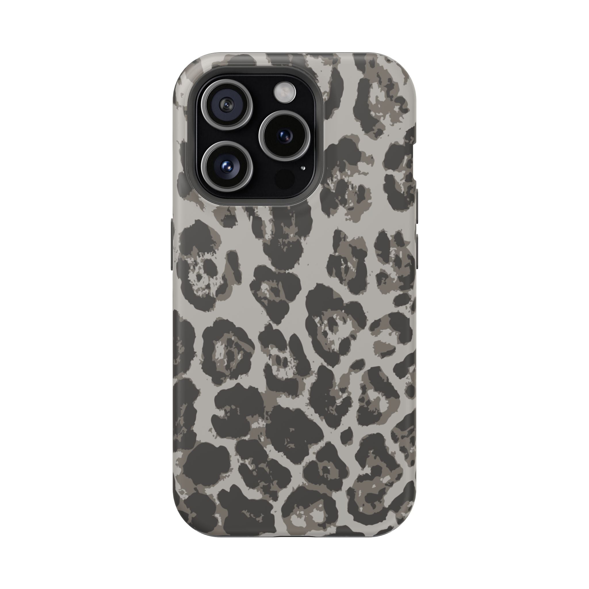 Grey Leopard Tough iPhone Case