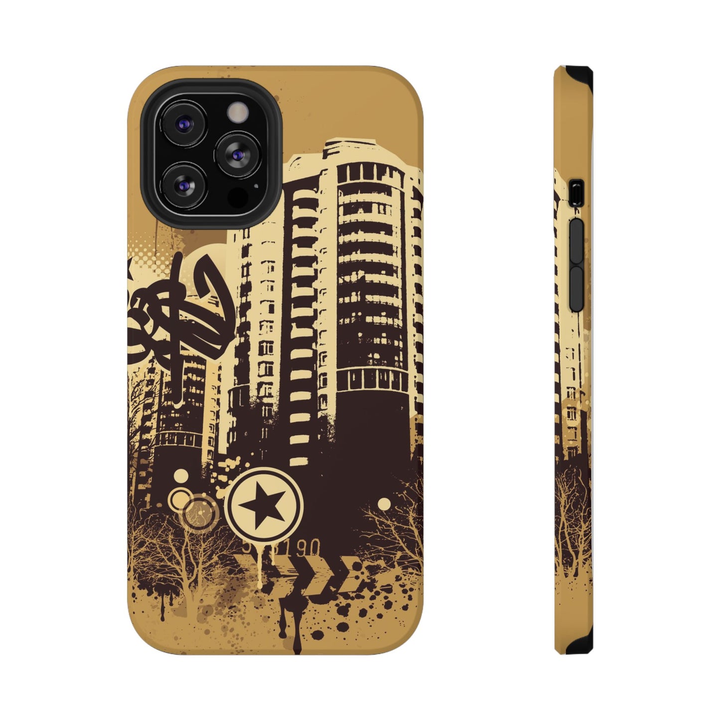 Brown City Tough iPhone Case