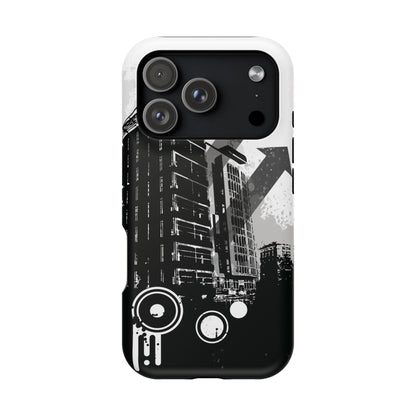 Monochrome City Tough iPhone Case