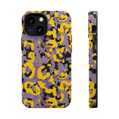 Yellow Leopard MagSafe Tough iPhone Case