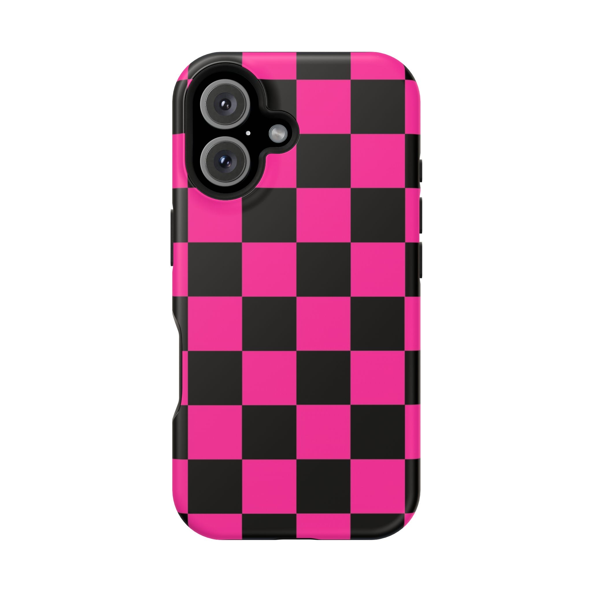 Pink Grid Tough iPhone Case